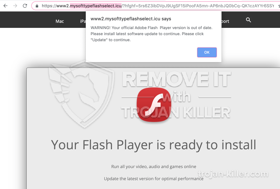 adobe flash player for mac fake
